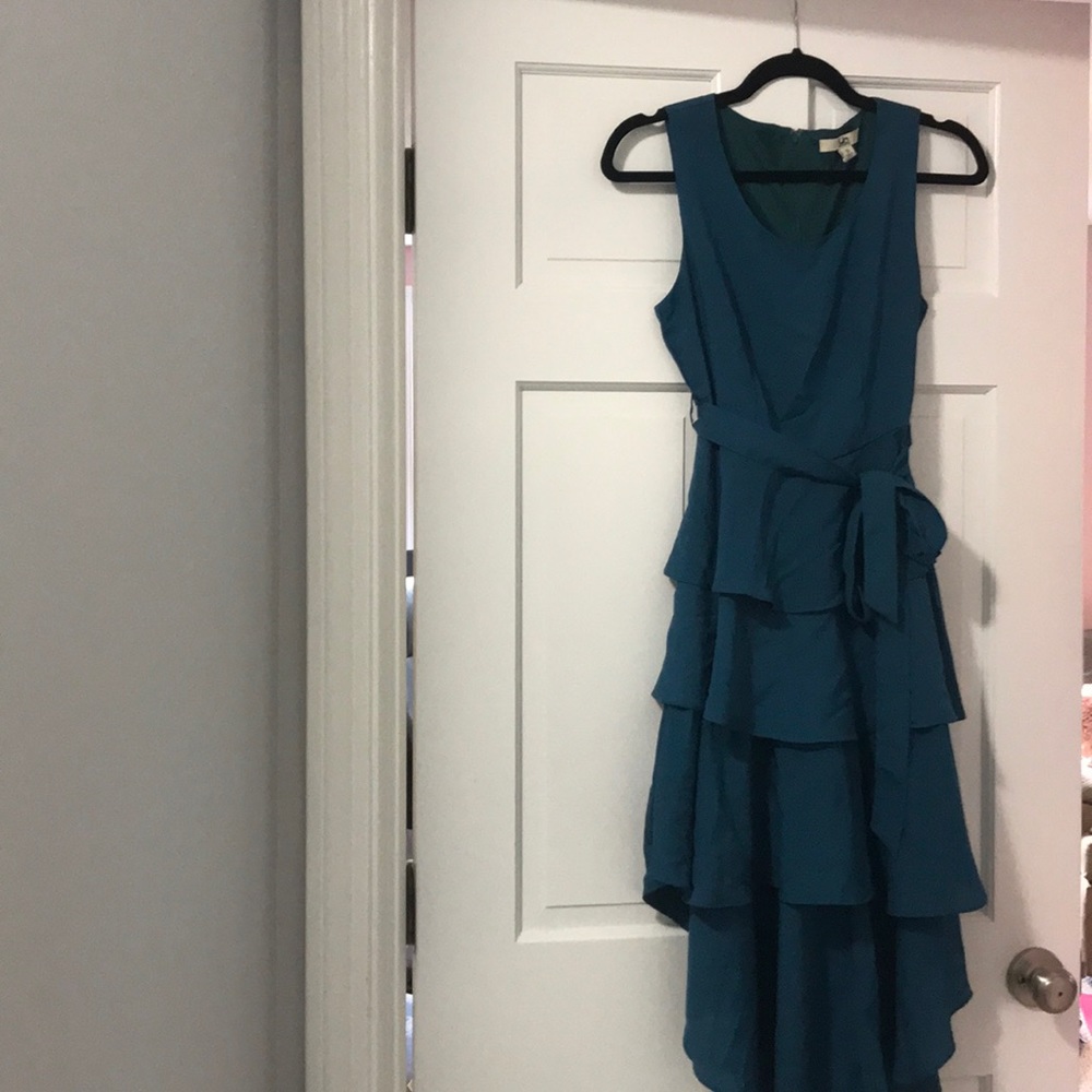 VGUC S blue high low dress!